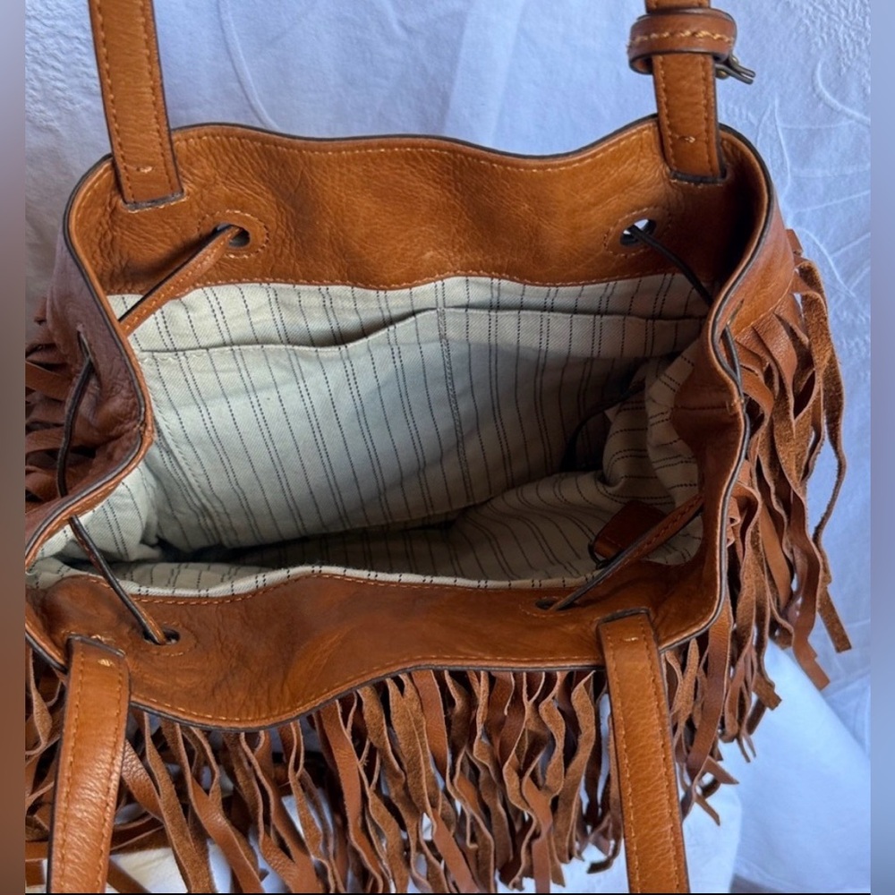 Frye Fringe Leather Shoulder Bag - Picture 13 of 15